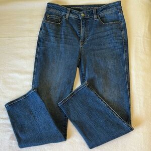 Chico’s DefineMe Denim Straight Leg Ankle Jean Sz 0
